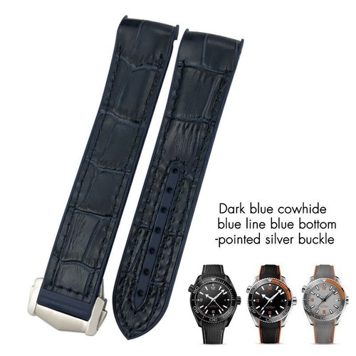 20mm 22mm Rubber Watchband Fit For Omega Seamaster Diver 300 Planet Ocean 600M - Picture 27 of 31