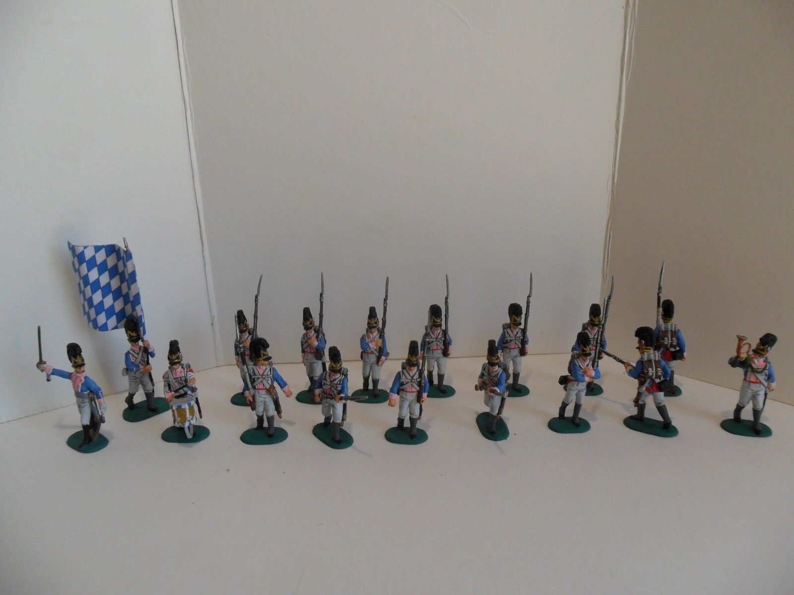 Figurine soldat 1er empire bavarois fusiliers du 5eme rgt de preysing 1805 en plomb de 28mm