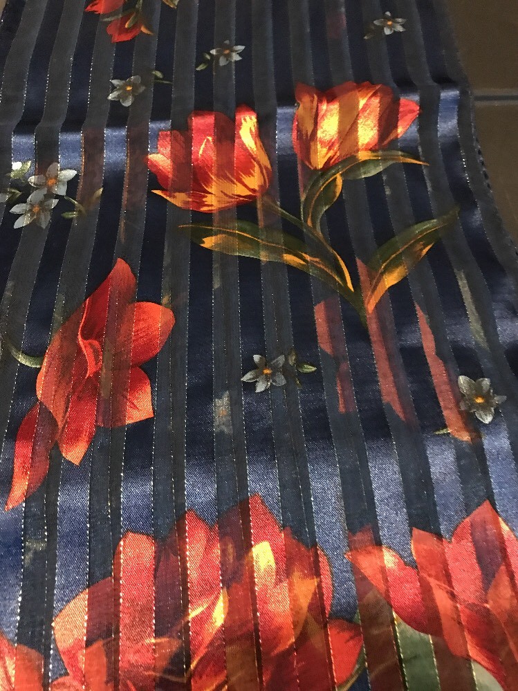 women's floral rectangle scarf AA11