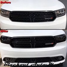 Head Light Blackout Kit Smoked Vinyl Overlay Precut For 2011-2022 Dodge Durango