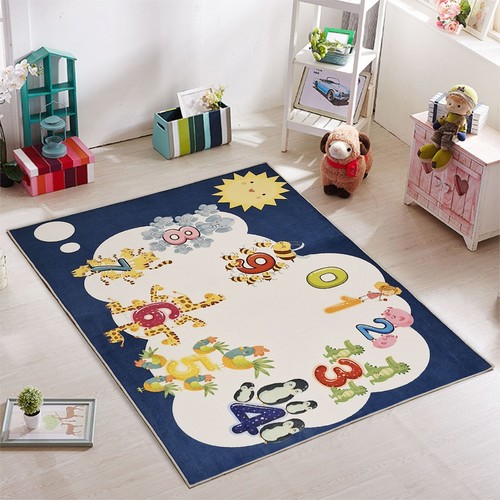Low Pile Kids Rug for Playroom - Ultra-Thin Non-Slip Kids Area Rug - Washable - 第 2/115 張圖片