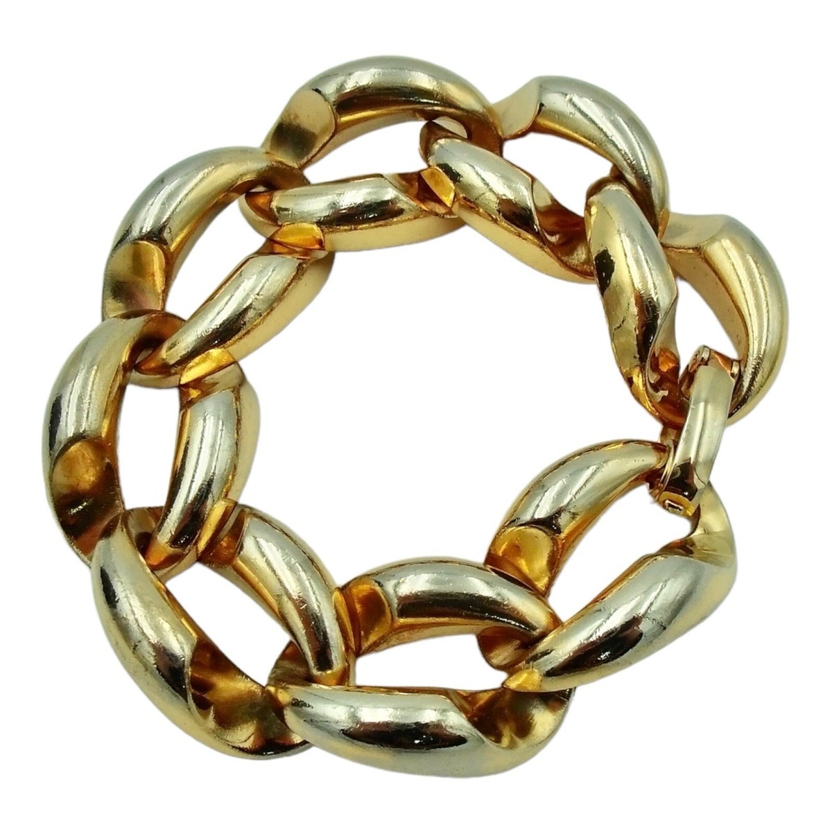 Vintage Christian Dior Germany Chunky Gold Tone Chain Link