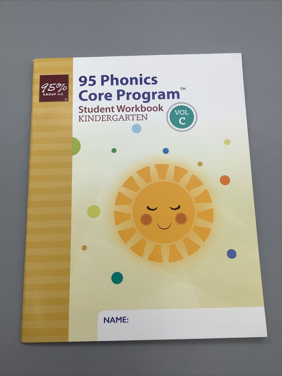 95 Phonics Core Program Student Workbook Kindergarten Vol. C