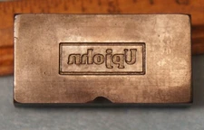 1958 UPJOHN Adv Pin Emblem STEEL STAMPING DIE Robbins RB278