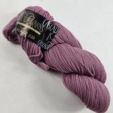 Hank Cascade 220 Yarn Peruvian Highland Wool Worsted Dusty Rose 220 Yd Y15