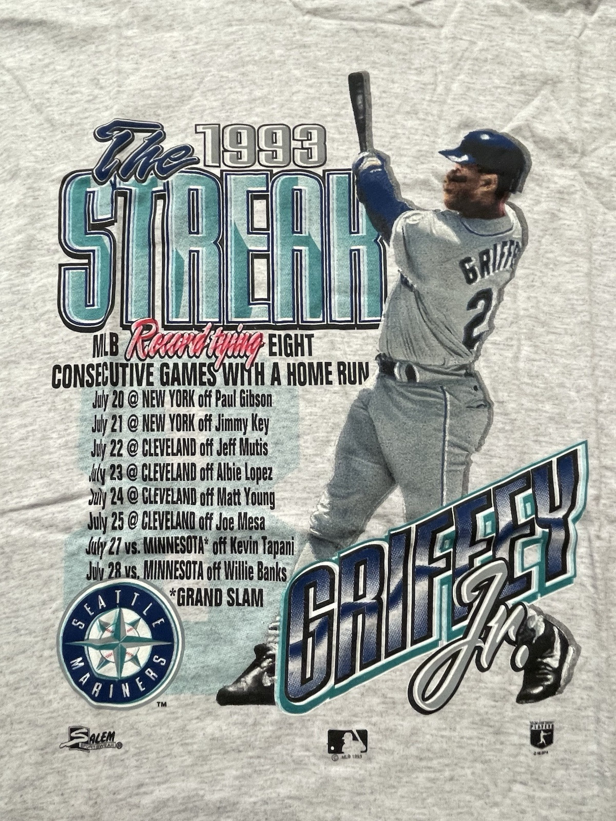 ALTRA T shirt Griffey Jr nuova senza etichette adulto bambino (vedi foto per dettagli)