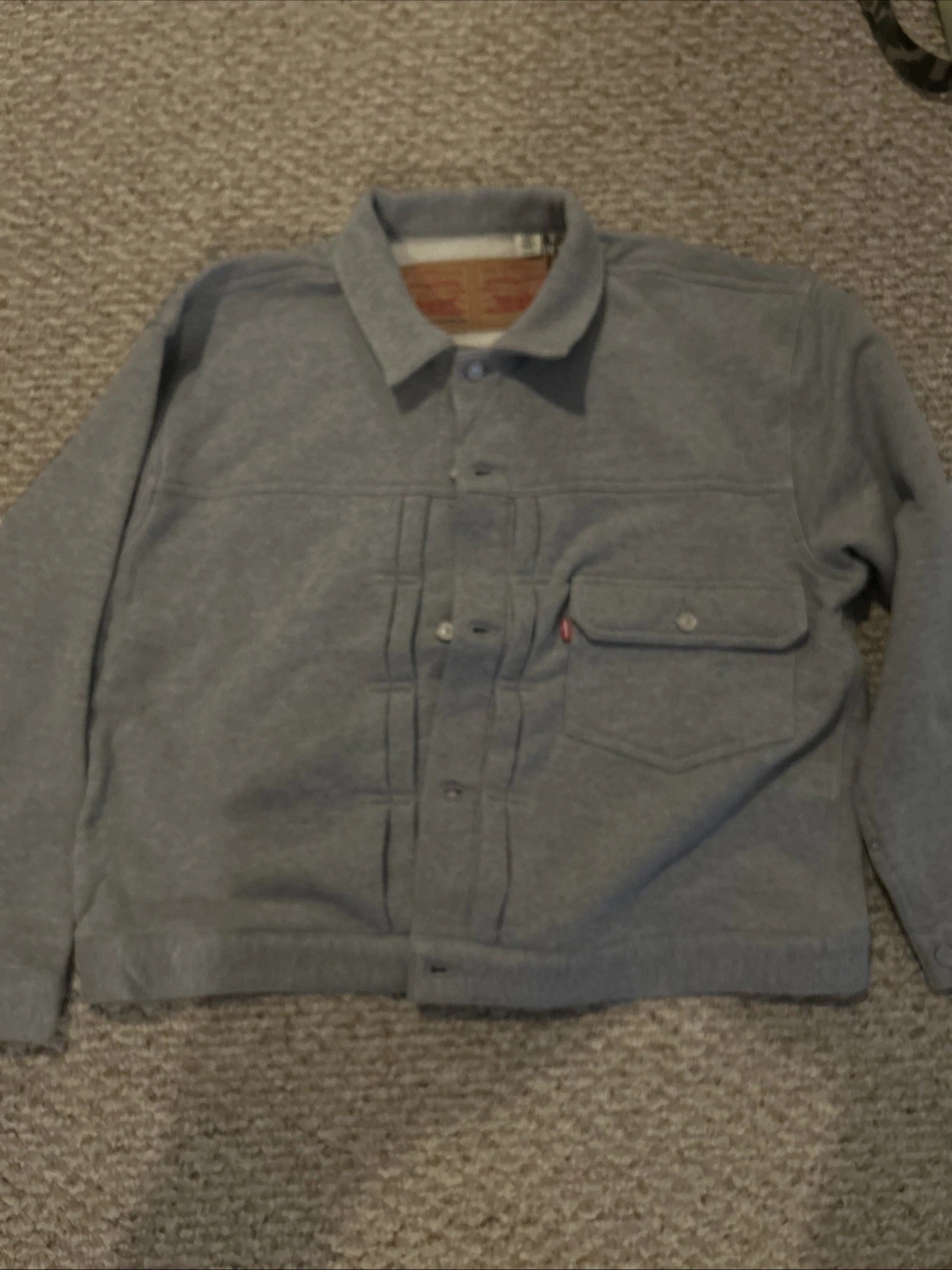 Levi's x BEAMS x Loopwheeler Super Wide Type I Jacket Gray XL image 1
