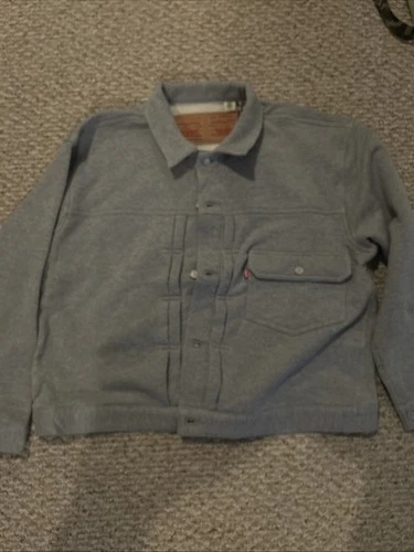 Levi's x BEAMS x Loopwheeler Super Wide Type I Jacket Gray XL video thumbnail
