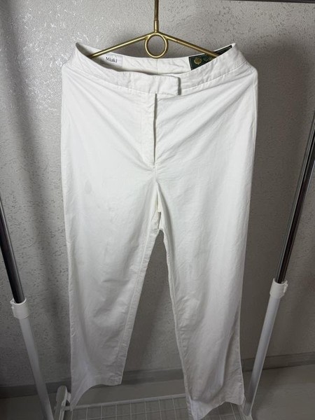 Women Maison Miaki Trousers White S