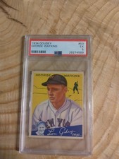 1934 Goudey Big League Chewing Gum - R320 George Watkins #53 (RC) PSA 5 EX