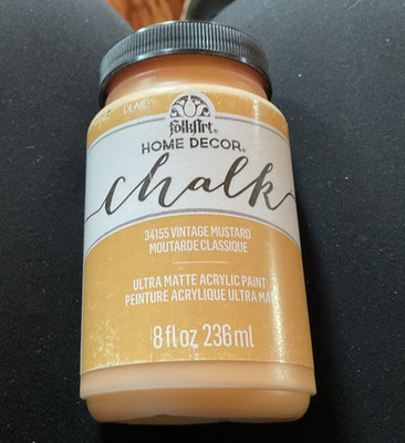 FolkArt Home Decor Chalk Paint - #34155 - Vintage Mustard - Brand New - Sealed
