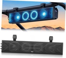 25 Inch UTV Sound Bar, ATV SoundBar Bluetooth with RGB Lighting, IP66