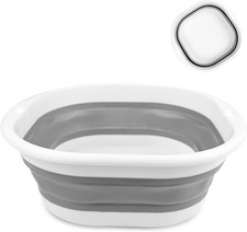 Waschschüssel, Faltbarer Eimer, Faltbare Wanne, Spülschüssel, Tragbares Waschbec