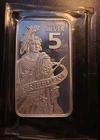Statue of Freedom - 5 Troy Oz .999 Fine Silver Bar - Exquisite!