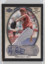 2007 Upper Deck Exquisite Rookie Signatures Heroes 14/25 Homer Bailey Auto 0o48