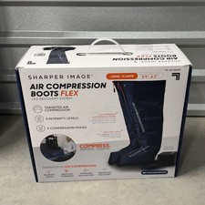 Sharper Image Flex Air Compression Boots Leg Recovery Large / X Large OPEN BOX