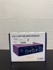 2In-2Out USB-C Audio Interface Resolution 24Bit/96kHz 48V Phantom Power