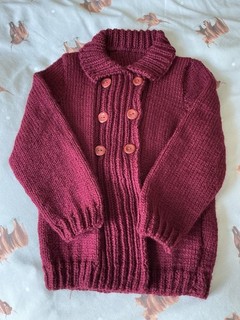 Baby Girls Hand Knitted Cardigan Age 1 2 Years