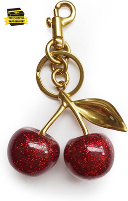 Cherry Bag Charm Purse Charms Keychain- Car Cherry Accessories Keychian Christma