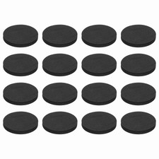 16 Pcs Single Sided Speaker Isolation Feet Pads, 40mmx5mm Foam Base Pad, Black