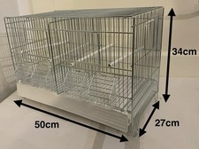 Vogelkäfig Teilbar, Zuchtkäfig Zuchtbox Vogelzuchtkäfig, inkl. Zubehör, NEU!