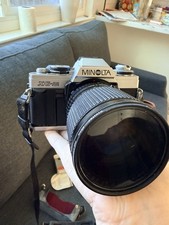 Minolta XG-M 35mm Film Camera Kit w/ Lens, Flash  Filters   Japan