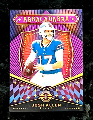 Josh Allen 2024 Panini Illusions 06/50 ABRACADABRA Purple Holofoil Buffalo Bills