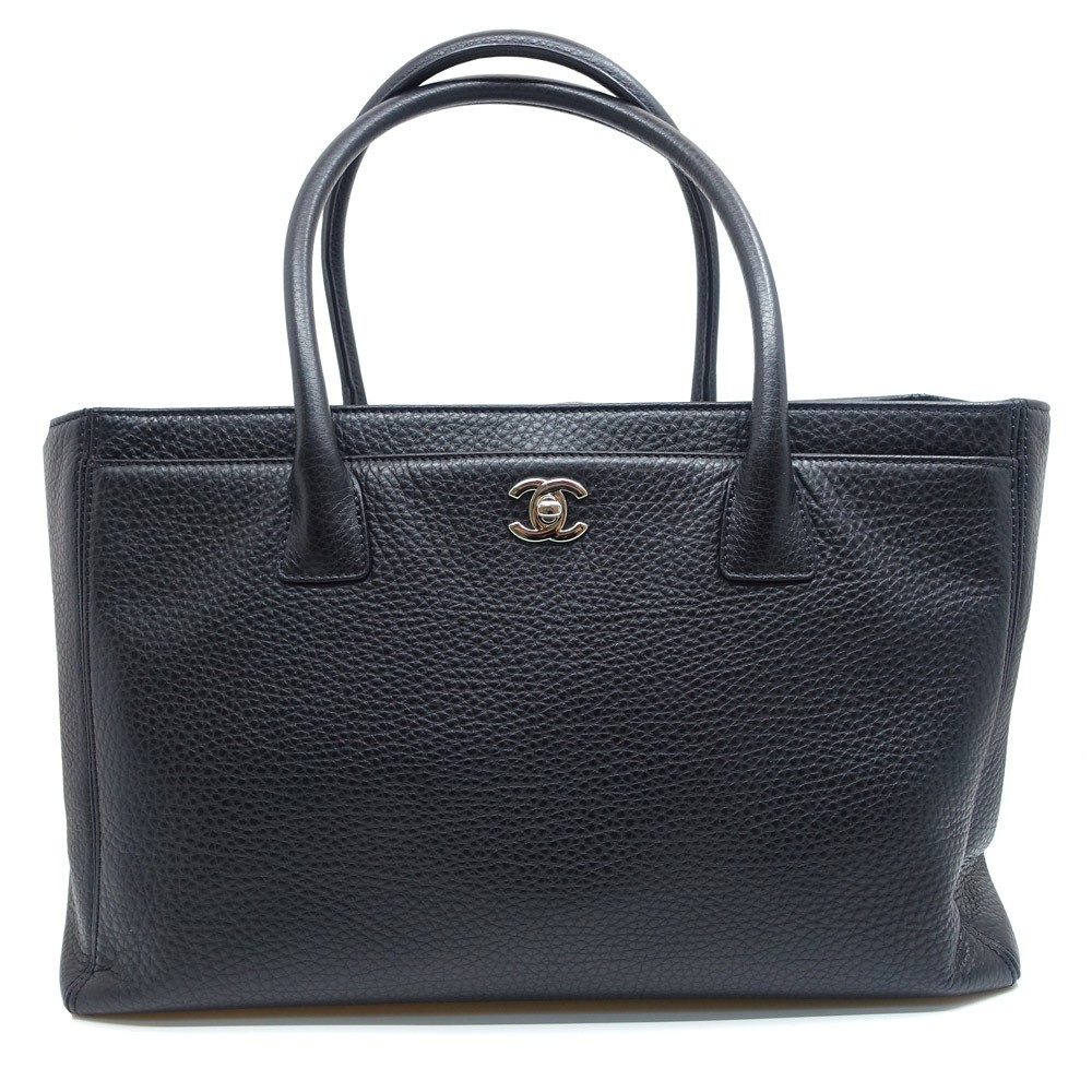 Chanel Executive Tote Coco Mark 19 Silver Hardware 939727
