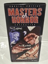 Masters of Horror Collection Set VHS, 1998, 3-Tape SEALED TAPES Boris Karloff