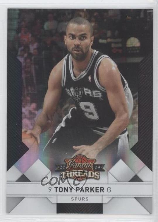 2009-10 Panini Threads Century Proof Silver 112/249 Tony Parker #19 HOF 0a1