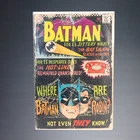 VINTAGE 1966 DC COMICS BATMAN MYSTERY OF MISSING MANHUNTERS! SEPT 184 COMIC BOOK