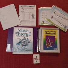 MUSIC THEORY 1  ABeka teacher flashcards transparencies flutophone homeschool