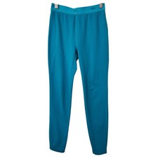 REI Co Op Kids Thermal Long John Bottoms Teal Blue Size M 10-12 Base Layer Pants