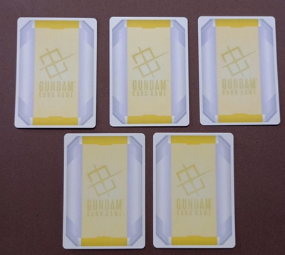 Gundam Card Game EX Base 5 Card Complete Set Unicorn Aerial | eBay