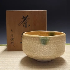 Rokube / Seto Ware A886 : Japanese Pottery Chawan Matcha Tea bowl Sado Vintage
