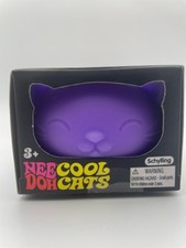 Schylling NeeDoh Cool Cats Purple Squishy Fidget Stress Toy Sensory Viral New