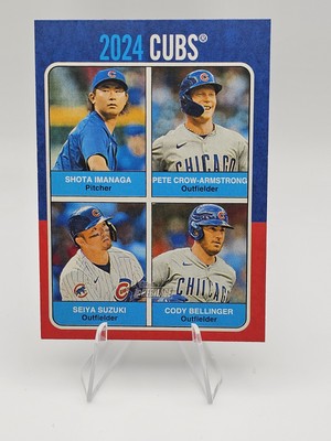 2024 Topps Heritage High Number 1975 Team Quads #75TQ-4 Cubs PCA Imanaga!!