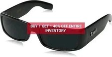 LOCS Black Sunglasses Authentic Gangster FLAT TOP Cholo Maddogger Shades