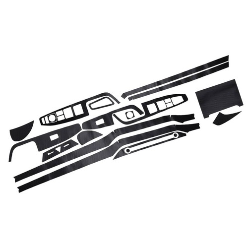 3D Black Carbon Fiber Style Interior Decoration Molding Fit For Hyundai Elantra - Bild 3 von 5
