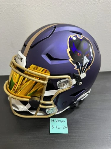 Ray Lewis Signed Speedflex Helmet Baltimore Ravens Beckett Cert Large signature