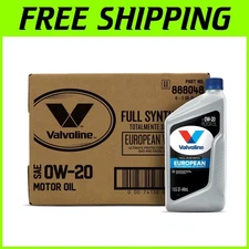 European Vehicle Full Synthetic 0W-20 Motor Oil 6-Pack