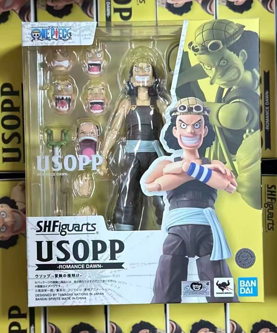 Bandai S.H.Figuarts One Piece Usopp Romance Dawn Action Figure SHF Toy In Stock