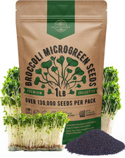 Broccoli Sprouting  Microgreens Seeds - Non-Gmo, Heirloom Sprout Seeds Kit, 1Lb