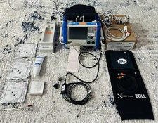 ZOLL M Series CCT BIPHASIC 200 JOULES MAX UNIT & ACCESSORIES