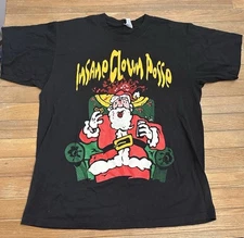 Insane Clown Posse Merry Fu**in Xmas Shirt Christmas Santa Rare Mid 2000’s Print