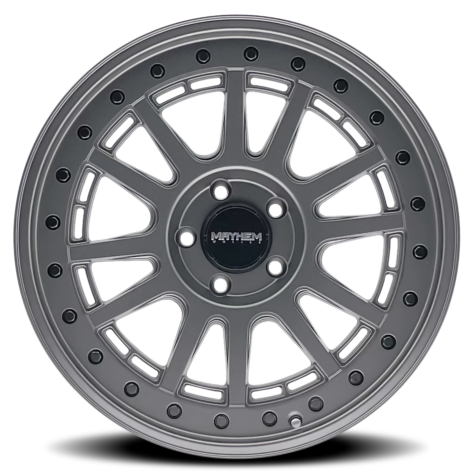 Brújula Mayhem 8305 20x9 mate Gunmetal con pernos negros rueda 8x6,5 (18 mm) Foto 3 de 4