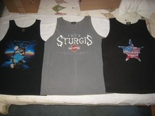 3 Mens Harley Davidson XL TankTop T-Shirts;Weibler's;Sturgis-Rapid City; Docs MO