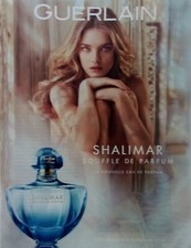 publicite papier  parfum GUERLAIN    shalimar  souffle   annee 2014 A 4148