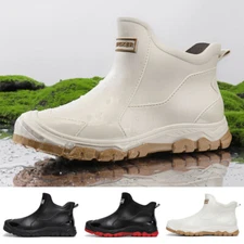 Outdoor Rain Shoes Waterproof Non-slip PU Men Water Shoes for Fishing Walking