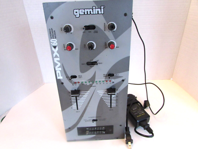 Gemini PMX-80 Stereo Pre amp Mixer & Power Cord Not Tested Powers